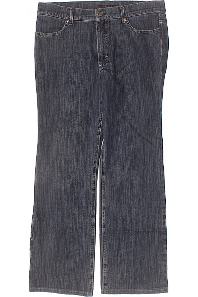 Escada Dámské Bavlněné Džíny Modré Klasické Rovné Široké Velikost EU 42