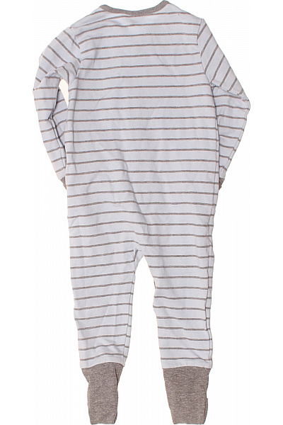 kanz Dětské Kojenecké Body Pruhované SvětleModré Šedé Dlouhý Rukáv Zapínání Velikost 9 mesicu | kanz | obrázek 2