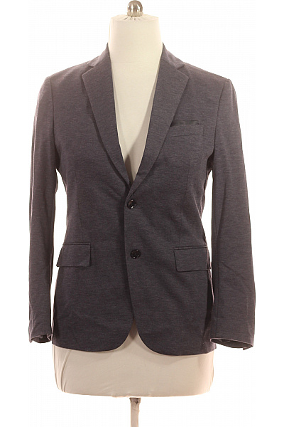 LAWRENCE GREY Polyesterové volnočasové sako tmavě šedé jednobarevné ležérní moderní vypasované jednořadé Velikost 50 | LAWRENCE GREY | obrázek 2