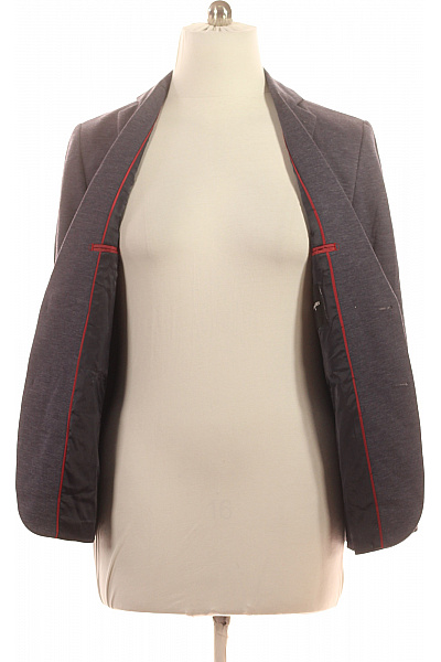 LAWRENCE GREY Polyesterové volnočasové sako tmavě šedé jednobarevné ležérní moderní vypasované jednořadé Velikost 50 | LAWRENCE GREY | obrázek 4