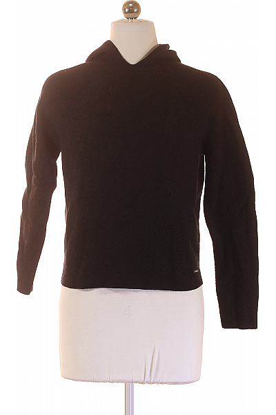 ALPHATAURI dámský svetr s kapucí pletený černý basic Velikost M | ALPHATAURI | obrázek 2