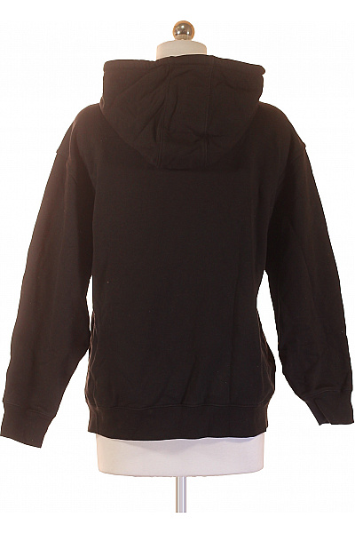 ADIDAS Dámská bavlněná černá jednobarevná oversize hoodie s kapucí a klokaní kapsou Vel. S | ADIDAS | obrázek 2