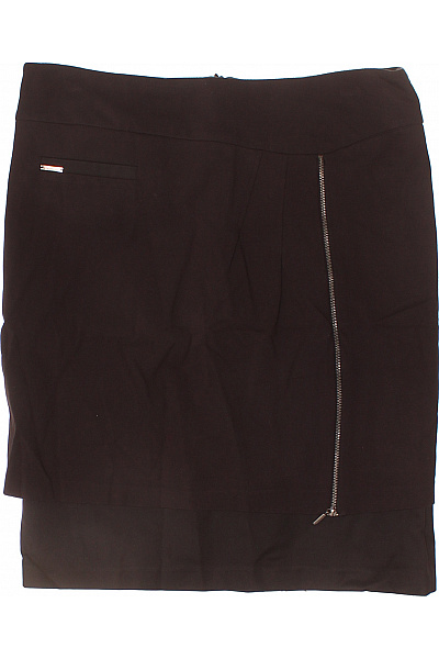monari Dámská viskózová pouzdrová sukně černá elegantní se zipem krátká Vel. 40+ | monari | obrázek 2