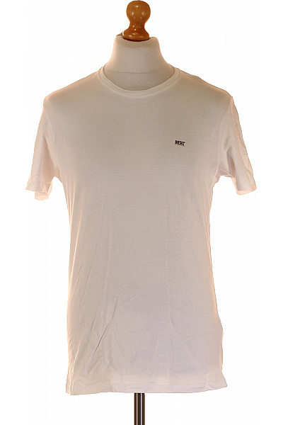 DIESEL Pánské bavlněné bílé tričko s krátkým rukávem basic s kulatým výstřihem Velikost m | DIESEL | obrázek 2