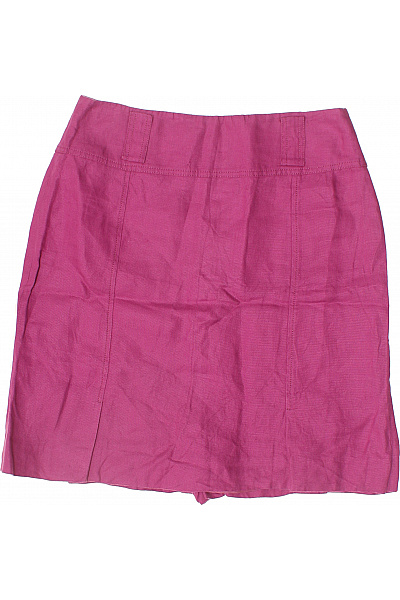 Hobbs Růžová lněná krátká áčková sukně letní rovná Velikost EU 12 | Hobbs | obrázek 2
