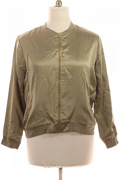 LAWRENCE GREY Dámská Bomber Bunda Lesklá Přechodová Zlatá Vel. 44