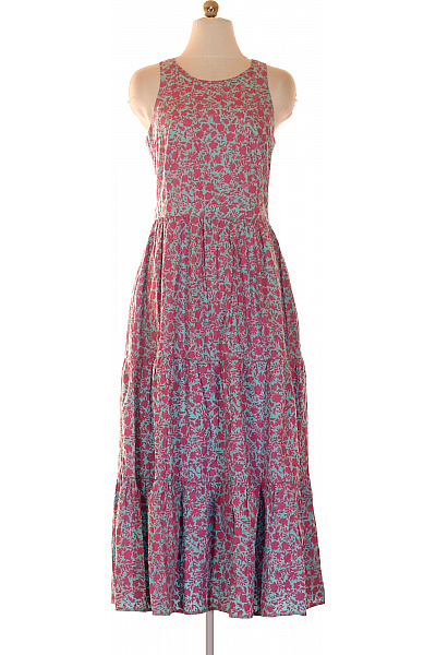 Esprit Dámské maxi letní šaty volné květované růžové tyrkysové Velikost 36 | Esprit | obrázek 2