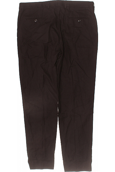 LAWRENCE GREY Pánské polyesterové oblekové kalhoty tmavě hnědé rovné ležérní business Velikost XL | LAWRENCE GREY | obrázek 3