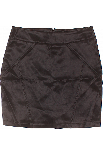 HALLHUBER Dámská černá saténová mini pouzdrová sexy krátká Velikost 34 | HALLHUBER | obrázek 2