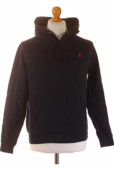 U.S.POLO ASSN. Pánská Tmavě Modrá Mikina S Kapucí A Klokaní Kapsou Vel. S