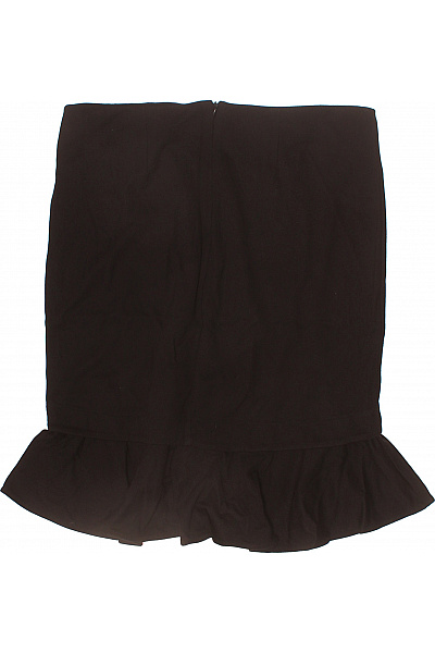 Černá mini sukně s volánky elegantní společenská Vel. EU L | Unimoda | obrázek 3