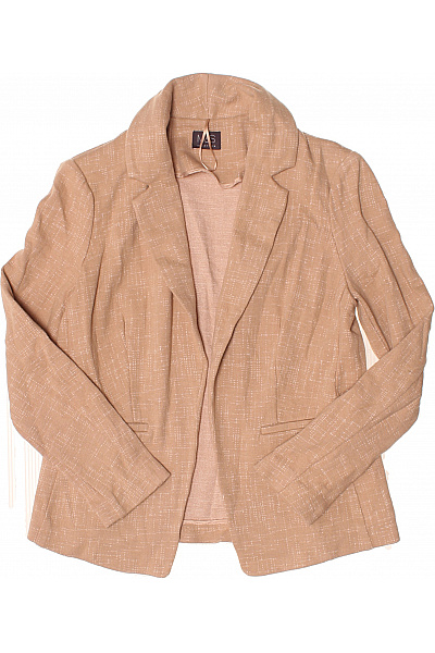 Marks & Spencer Bavlněné Béžové Kostkované Sako Elegantní Jarní Podzimní Ležérní Business Vel. 40 | Marks & Spencer | obrázek 2