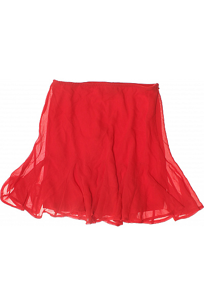 TFNC Dámská červená průsvitná mini sukně s volánky letní splývavá Vel. 8 | TFNC | obrázek 2