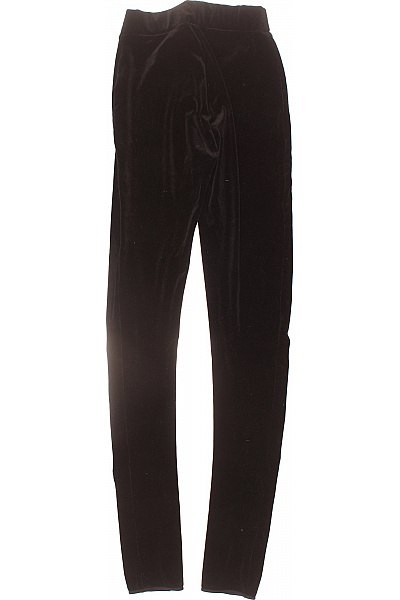 Dámské černé sametové skinny kalhoty s pružným pasem Vel. 36 | Unimoda | obrázek 2