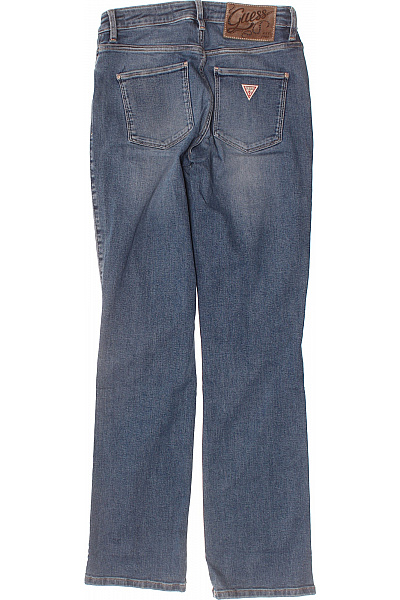 Guess Dámské modré rifle rovné volnočasové s kapsami strečové Vel. 27 | Guess | obrázek 2