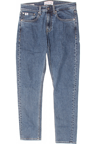 Calvin Klein Dámské Modré Seprané Džíny Klasické Rovné S Kapsami Vel. M