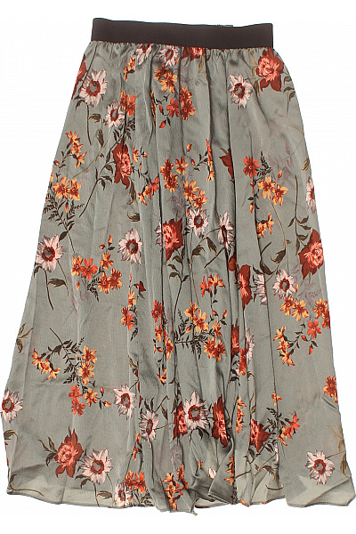 ZARA Dámská květinová midi sukně s potiskem a gumou v pase Velikost EU XS | ZARA | obrázek 3