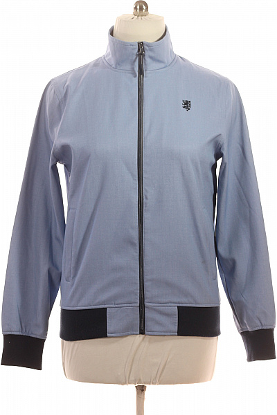 Smog Pánská Světle Modrá Jarní Bomber Bunda Se Zipem Do Pasu Velikost L