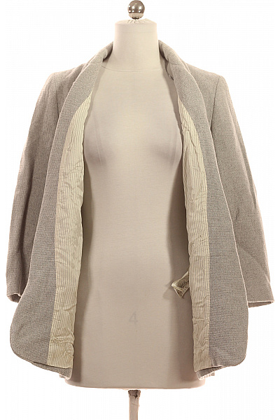 ZARA Krátký Dámský Kabát Šedý Vel. XS | ZARA | obrázek 3