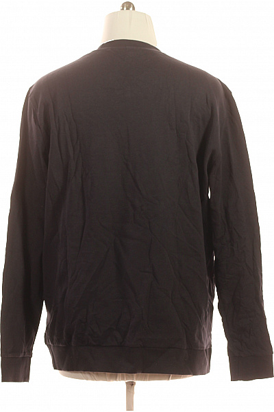 Hugo Boss Pánská černá mikina bez kapuce crewneck s potiskem přes hlavu Vel. 3XL | Hugo Boss | obrázek 2