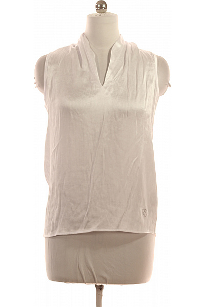 key largo Bílá polyesterová halenka bez rukávů elegantní letní volná s výstřihem do V Velikost l | key largo | obrázek 2