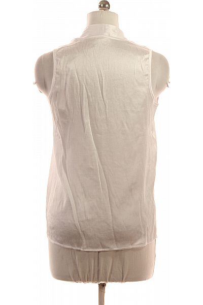 key largo Bílá polyesterová halenka bez rukávů elegantní letní volná s výstřihem do V Velikost l | key largo | obrázek 3