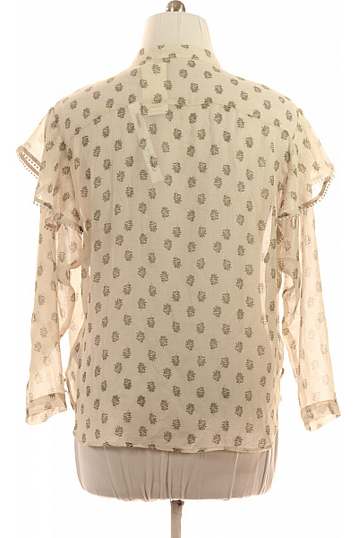 reserved Dámská halenka s dlouhým rukávem a potiskem béžová Velikost L | reserved | obrázek 3