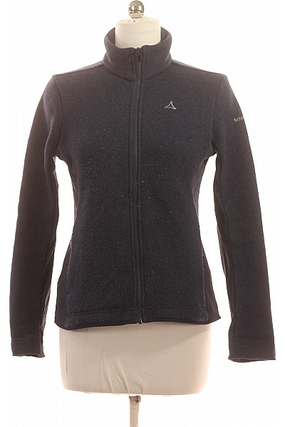SCHOFFEL Dámská Polyesterová Fleecová Mikina Tmavě Modrá Outdoor Rozepínací Velikost 40