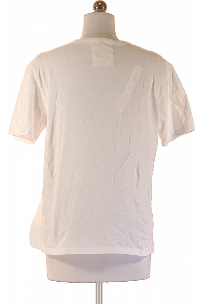 NOWADAYS Dámské tričko s krátkým rukávem bílé basic jednobarevné bavlněné Vel. S | NOWADAYS | obrázek 3