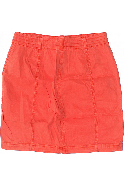 COMMA Dámská lyocellová letní mini sukně oranžová s kapsami rovná Vel. 36 | COMMA | obrázek 3