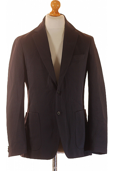 Hugo Boss Pánské tmavé bavlněné sako volnočasové jednořadé lodičkové kapsy Velikost L | Hugo Boss | obrázek 2