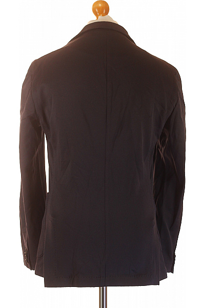 Hugo Boss Pánské tmavé bavlněné sako volnočasové jednořadé lodičkové kapsy Velikost L | Hugo Boss | obrázek 3