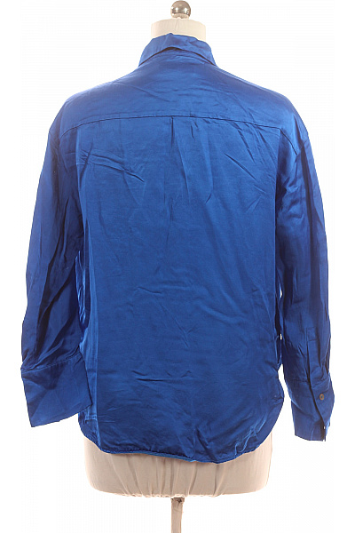 Marc O´Polo Dámská modrá lesklá saténová košile volná ležérní Velikost XL | Marc O´Polo | obrázek 2