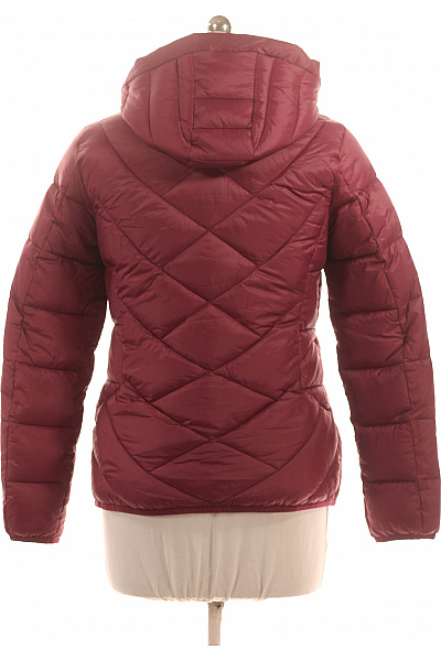 CMP Dámská prošívaná péřová bunda s kapucí bordó zateplená na zimu Vel. s | CMP | obrázek 3
