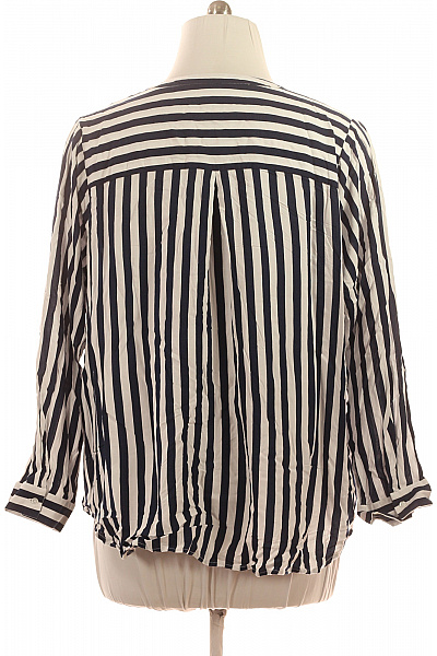 ONLY Dámská viskózová pruhovaná košile s dlouhým rukávem ležérní Velikost 54 | ONLY | obrázek 3