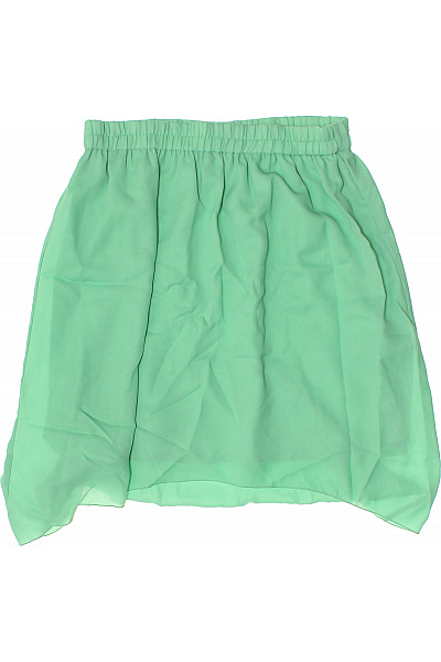 VERO MODA Zelená letní průsvitná asymetrická mini sukně s gumou v pase Velikost EU M | VERO MODA | obrázek 2