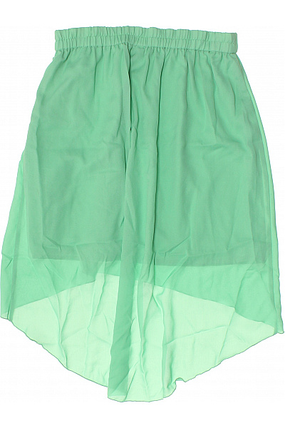 VERO MODA Zelená letní průsvitná asymetrická mini sukně s gumou v pase Velikost EU M | VERO MODA | obrázek 3