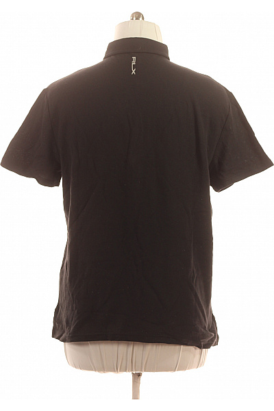 Pánské černé polo tričko s krátkým rukávem basic fitness Vel. xl | Unimoda | obrázek 3