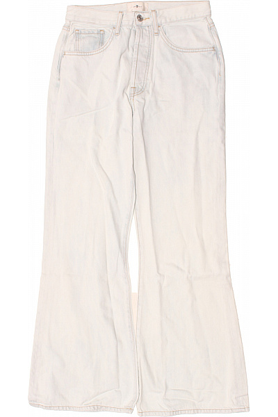 Dámské Džíny Se širokými Nohavicemi Světle Modré Vintage Velikost S