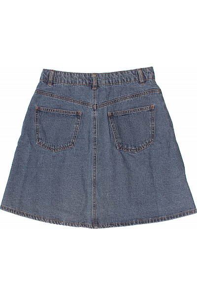 Noisy May Dámská džínová áčková sukně s knoflíky modrá Velikost EU S | Noisy May | obrázek 3