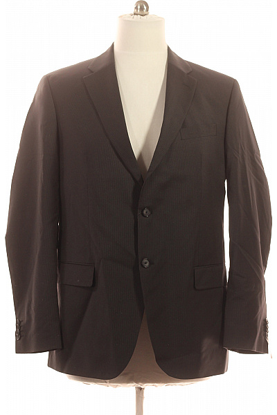 PIERRE CARDIN Pánské Vlněné Společenské Sako Pruhované Moderní Velikost 56