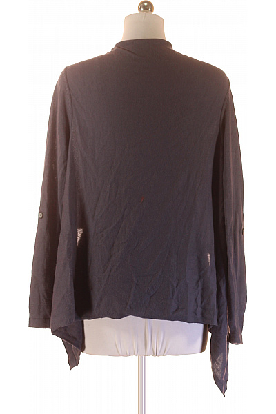 Dámský tmavý asymetrický volný kardigan lehký bez zapínání Vel. XL | Unimoda | obrázek 3