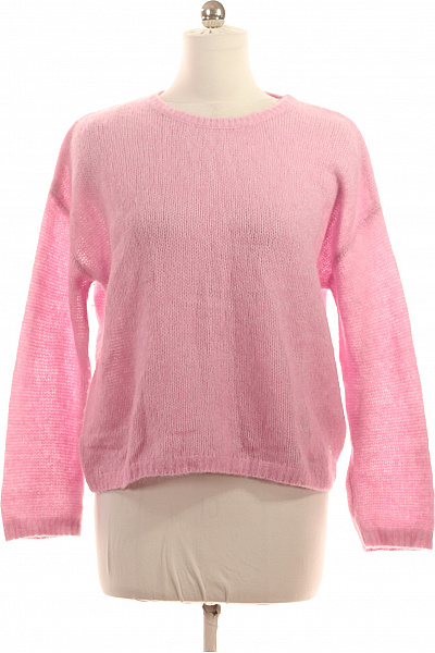 FYNCH-HATTON Dámský růžový pletený lehký crop pulovr volný Vel. m | FYNCH-HATTON | obrázek 2