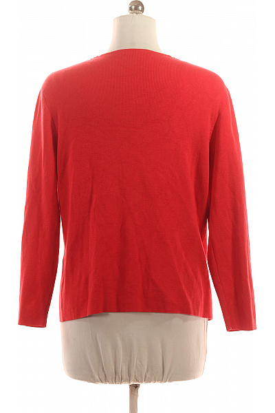 VERO MODA Dámský červený viskózový kardigan lehký jarní elegantní s krajkou Velikost XL | VERO MODA | obrázek 3