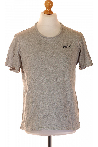 Pánské bavlněné tričko šedé krátký rukáv basic s nápisem Vel. m | Unimoda | obrázek 2