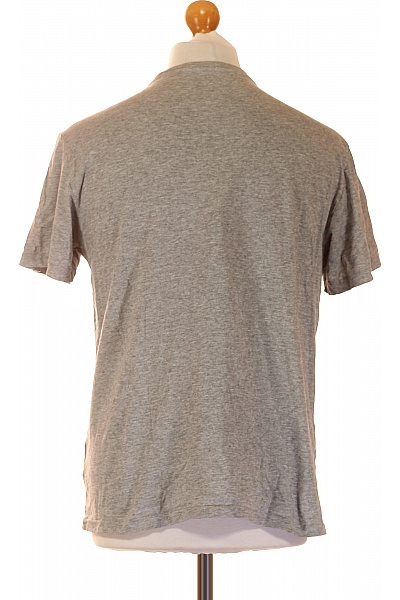 Pánské bavlněné tričko šedé krátký rukáv basic s nápisem Vel. m | Unimoda | obrázek 3