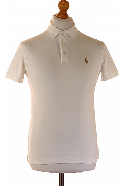 Ralph Lauren Dětské Bavlněné Chlapecké Bílé Polo Tričko Krátký Rukáv Vel. s | Ralph Lauren | obrázek 2