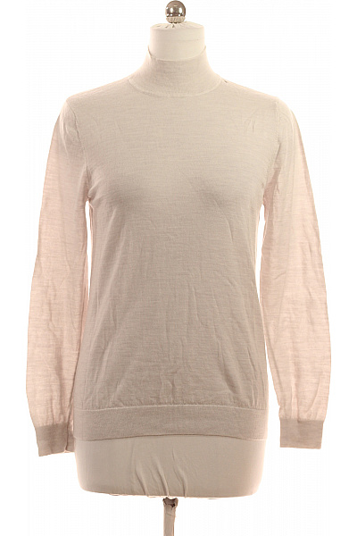 Dine'n Dance Dámský Béžový Tenký Rolák Basic Přes Hlavu Elegantní Jarní Podzimní Vel. 40