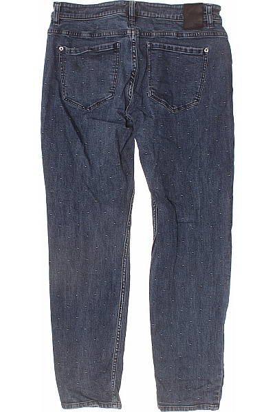 COMMA Dámské bavlněné modré džíny s perličkami slim fit Vel. 40 | COMMA | obrázek 2