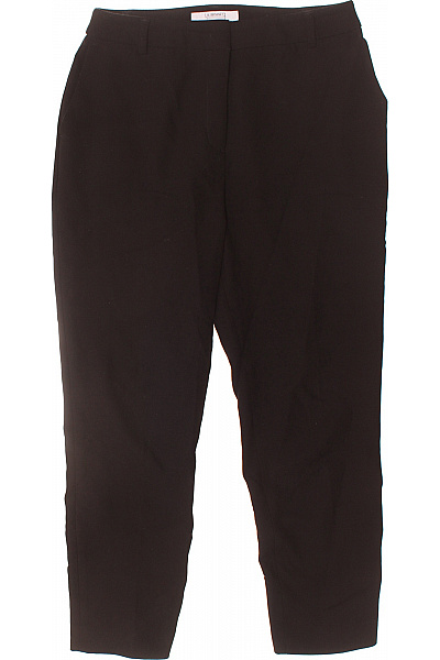 Dámské 3/4 kalhoty elegantní rovné černé s kapsami Vel. M | Unimoda | obrázek 2